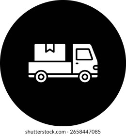 Icono de Vector de camioneta. Se puede utilizar para aplicaciones de impresión, móviles y de Web.