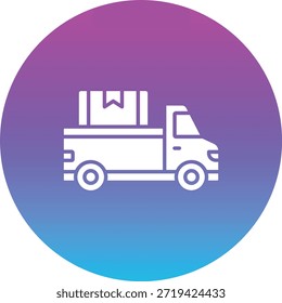 Icono de Vector de camioneta. Se puede utilizar para aplicaciones de impresión, móviles y de Web.