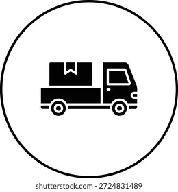Icono de Vector de camioneta. Se puede utilizar para aplicaciones de impresión, móviles y de Web.