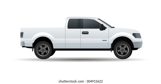Pickup truck vector illustration