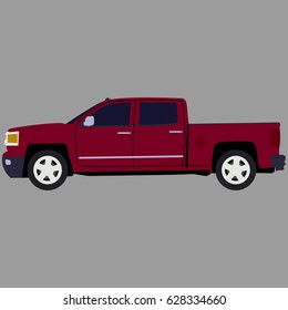 Pickup truck vector illustration