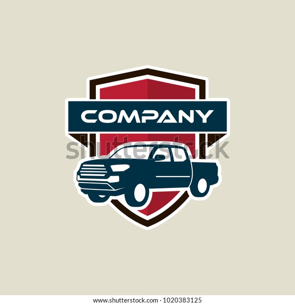 Pickup Truck Vector Logo Template Car Stock Vector (Royalty Free