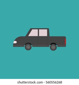 Pickup truck,Vector illustration.
