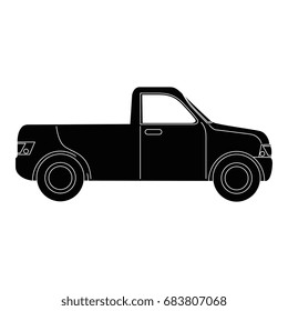 Pickup vehicle isolated