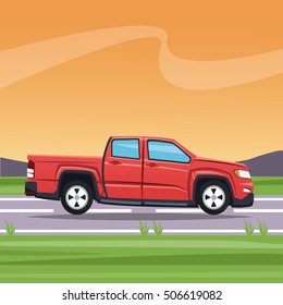 Pickup vehicle and transportation design