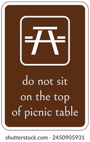 Picnic area sign and labels