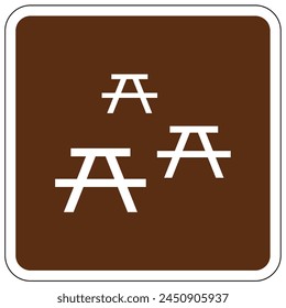 Picnic area sign and labels