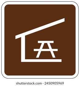 Picnic area sign and labels