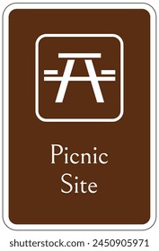 Picnic area sign and labels