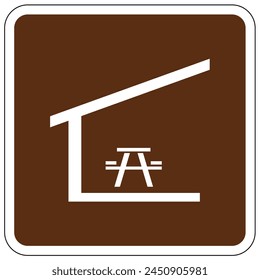 Picnic area sign and labels