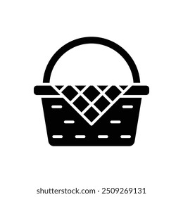 picnic basket icon vector design template simple and clean