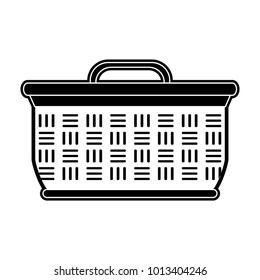 Picnic basket isolated