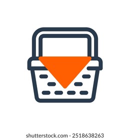 Picnic Basket on Autumn Season Icon