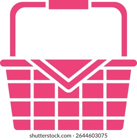 Icono de Vector de la cesta de picnic. Se puede utilizar para aplicaciones de impresión, móviles y de Web.