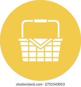 Icono de Vector de la cesta de picnic. Se puede utilizar para aplicaciones de impresión, móviles y de Web.