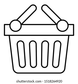 picnic basket vector Icon design