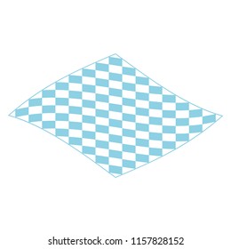 Picnic blanket for outdoor icon. Isometric of picnic blanket for outdoor vector icon for web design isolated on white background