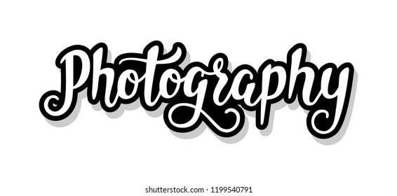 Picnic calligraphy template text for your design illustration concept. Handwritten lettering title vector words on white isolated