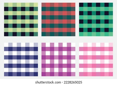 colección de fondo de paño picnic vector esp10