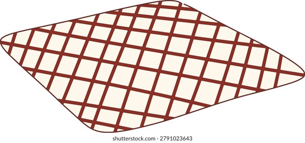 Picnic Cloth Red Checkered Pattern