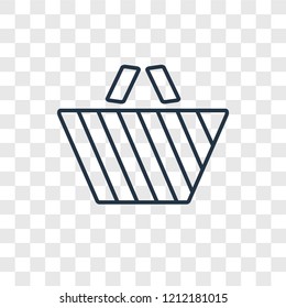 Picnic concept vector linear icon isolated on transparent background, Picnic concept transparency concept in outline style