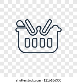 Picnic concept vector linear icon isolated on transparent background, Picnic concept transparency concept in outline style