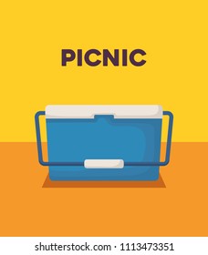 picnic cooler icon