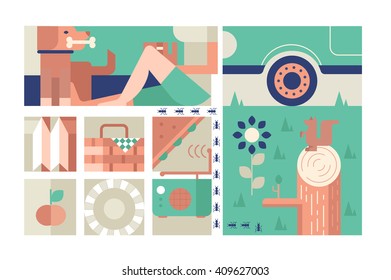 Picnic design flat concept