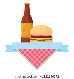 Picnic emblem design