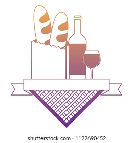 Picnic emblem design