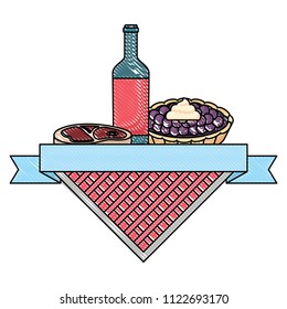 Picnic emblem design
