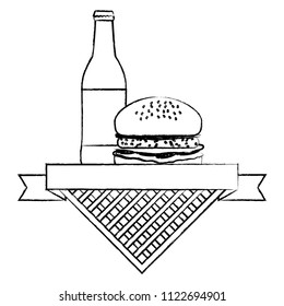Picnic emblem design