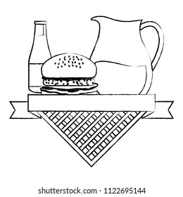 Picnic emblem design