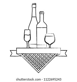 Picnic emblem design
