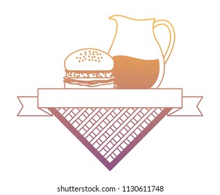 Picnic emblem design 