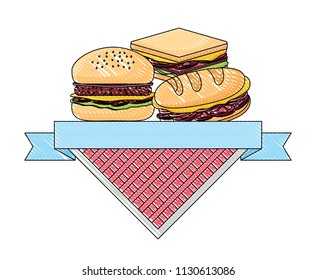 Picnic emblem design 