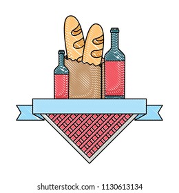 Picnic emblem design 