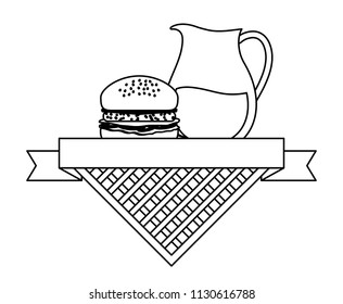 Picnic emblem design 