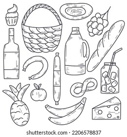 4,840 Picnic Doodle Set Images, Stock Photos & Vectors | Shutterstock