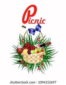 Picnic fruit basket
