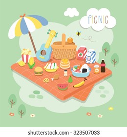 picnic in the garden