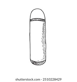 Picnic in graphics. Hand draws graphic illustrations on a white background. Picnic theme for design