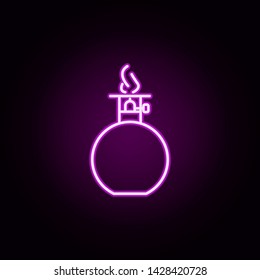 picnic heater neon icon. Elements of camping set. Simple icon for websites, web design, mobile app, info graphics