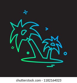 Picnic icon design vector 