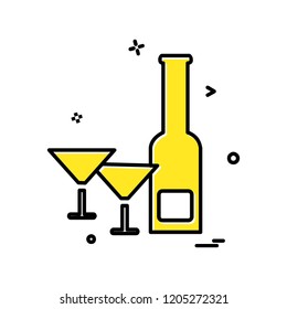 Picnic icon design vector 