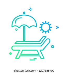 Picnic icon design vector 