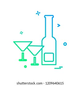 Picnic icon design vector 