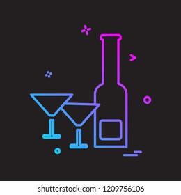 Picnic icon design vector 