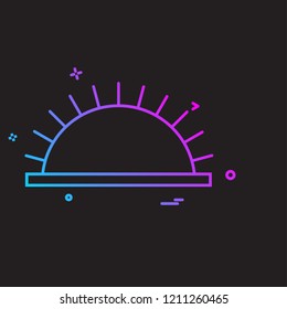 Picnic icon design vector 