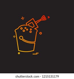 Picnic icon design vector